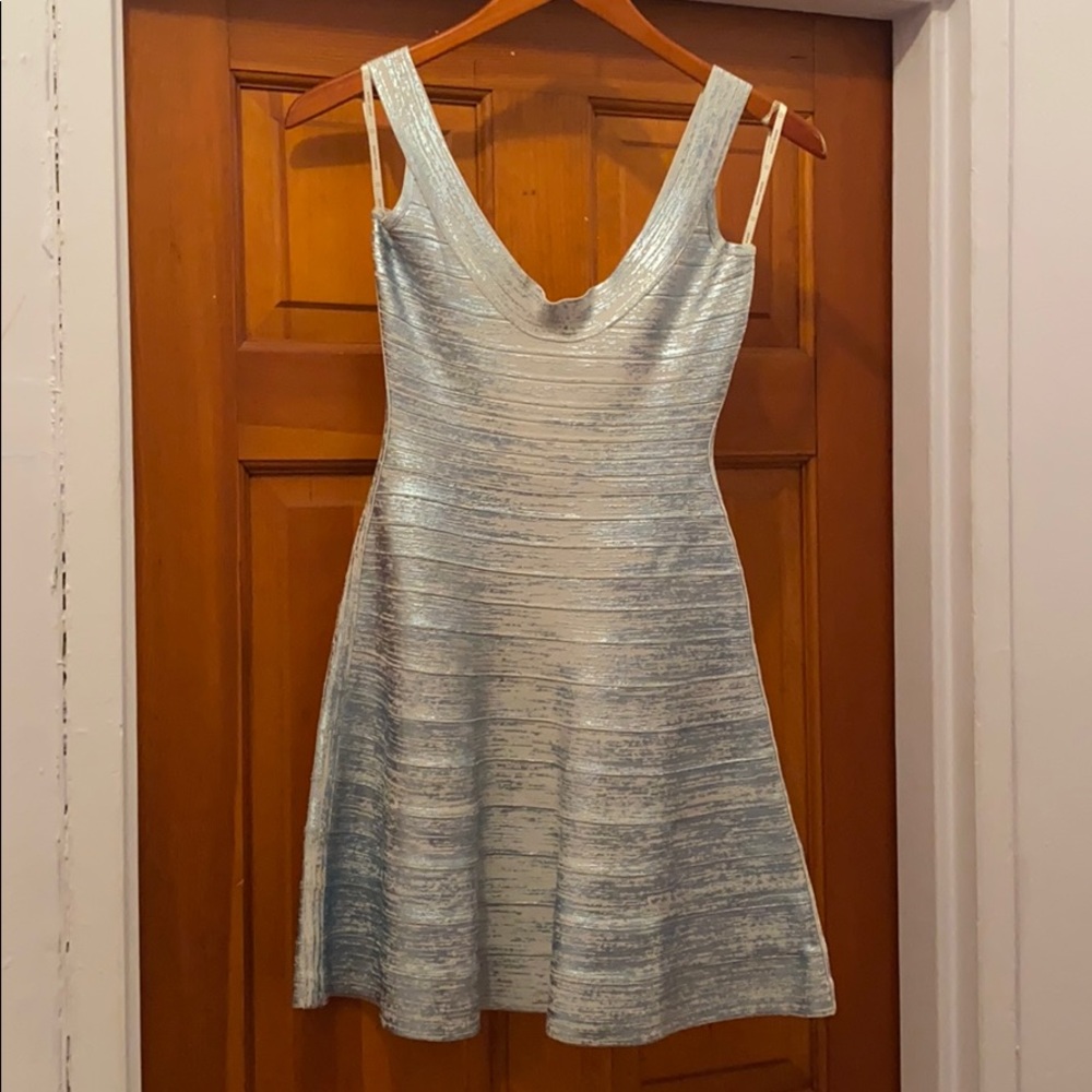 Hervé Léger Bandage A-Line Mini Dress